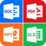 document reader: pdf, word doc android application logo